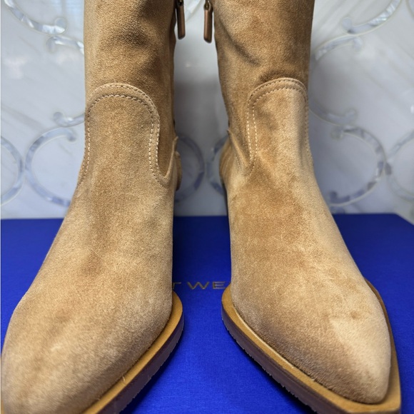 🌺 Stuart Weitzman - Suede Booties - Picture 3 of 10